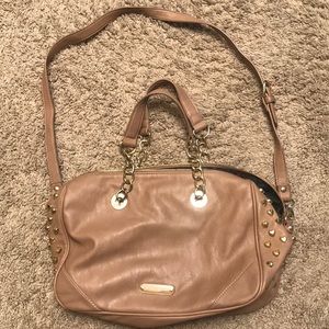 Betsey Johnson tan satchel